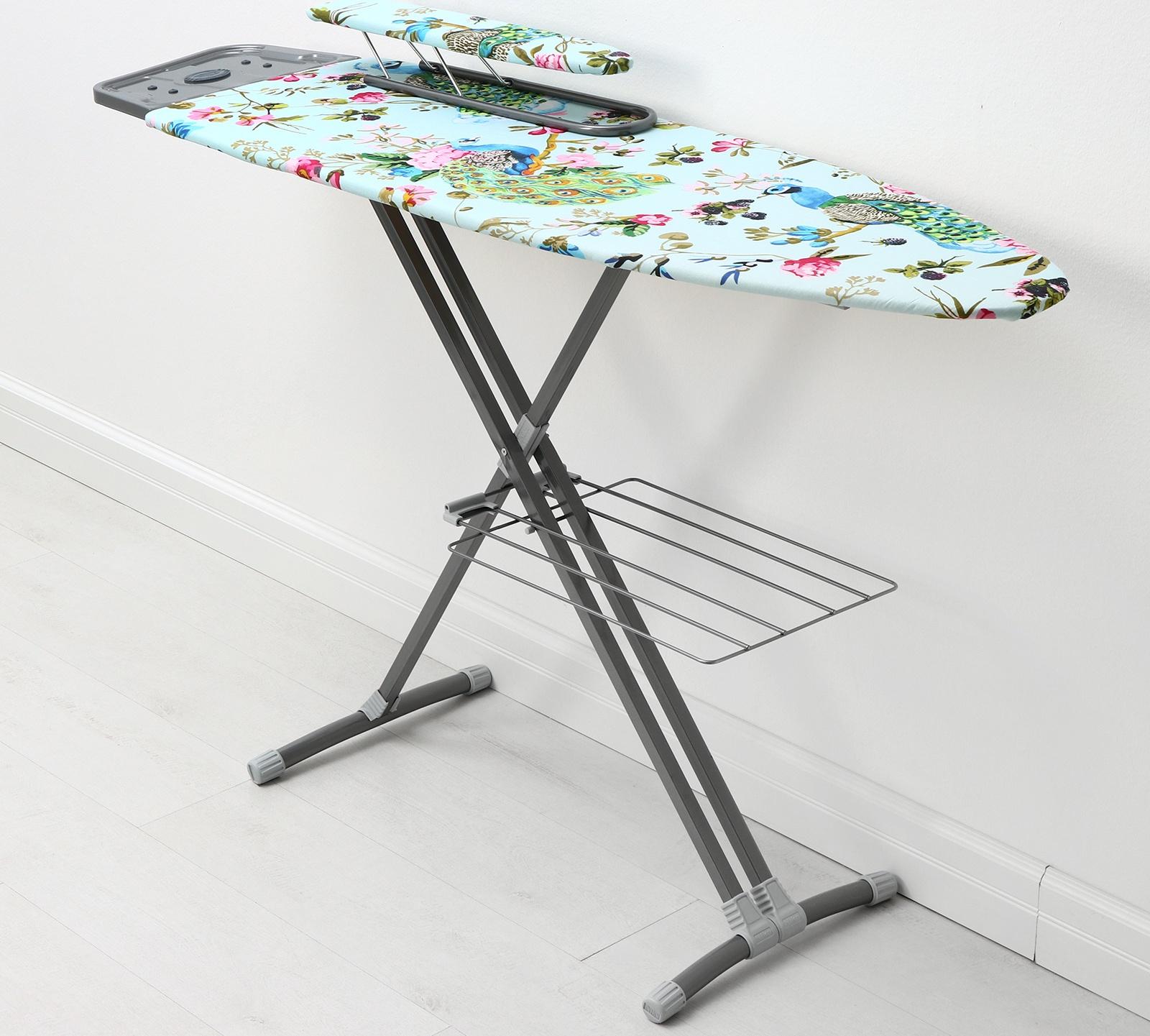Доска гладильная Nika «Ника 8», 122×40 см,  высота до 90 см, европодставка, рисунок микс