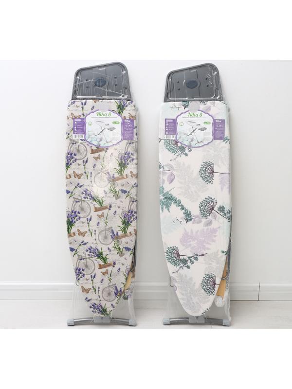 Доска гладильная Nika «Ника 8», 122×40 см,  высота до 90 см, европодставка, рисунок микс