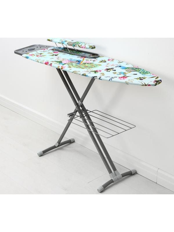 Доска гладильная Nika «Ника 8», 122×40 см,  высота до 90 см, европодставка, рисунок микс