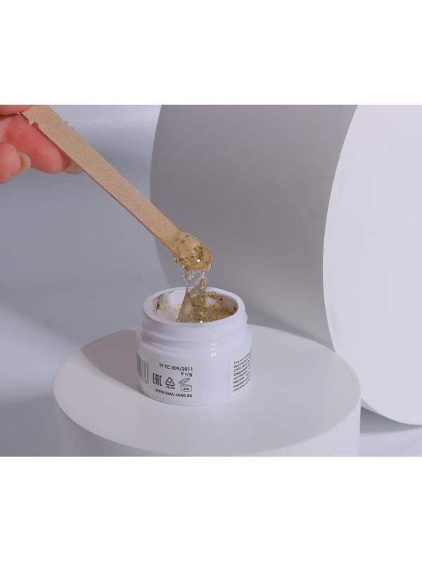 Гель для наращивания, с сухоцветами, 3-х фазный, 9 гр, LED/UV, цвет прозрачный/белый