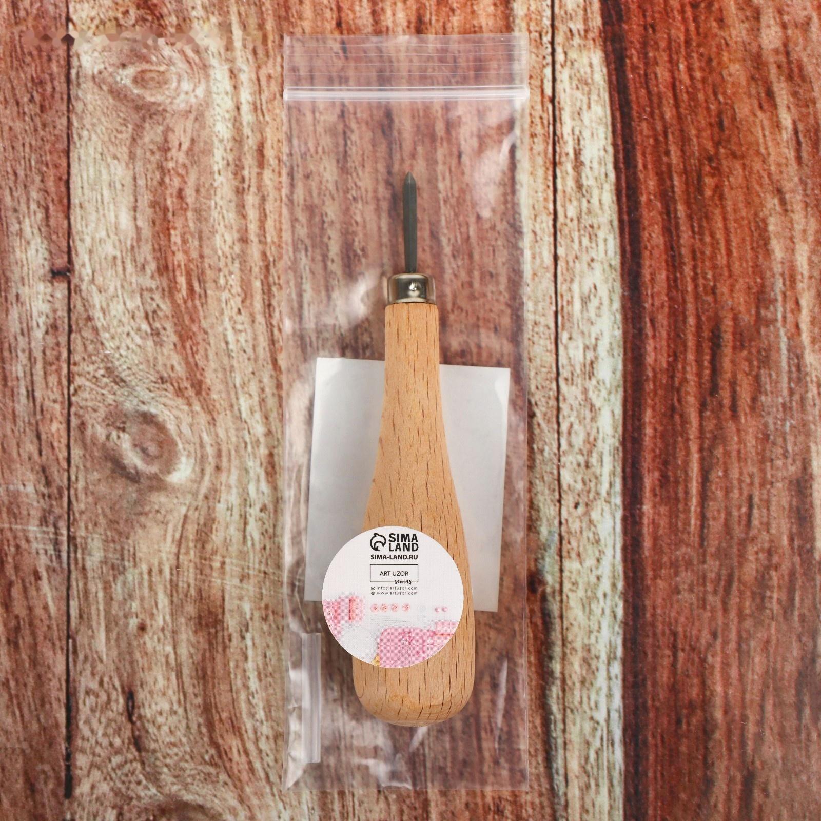 Шило для кожи, ромбовидное, шаг 5-6 мм, 11 см