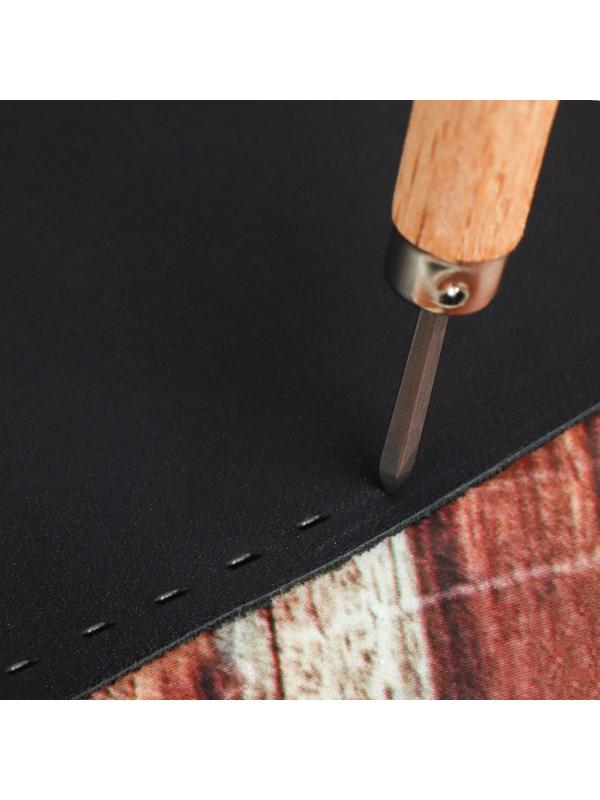 Шило для кожи, ромбовидное, шаг 5-6 мм, 11 см