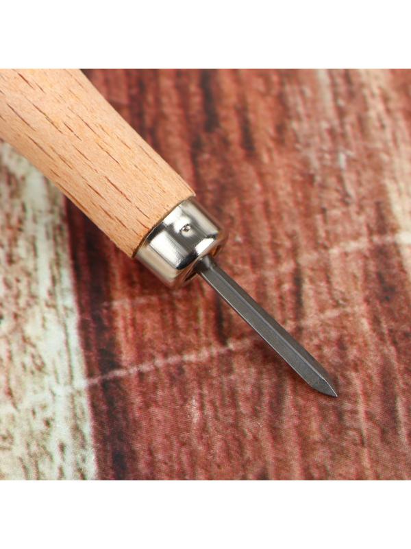 Шило для кожи, ромбовидное, шаг 5-6 мм, 11 см