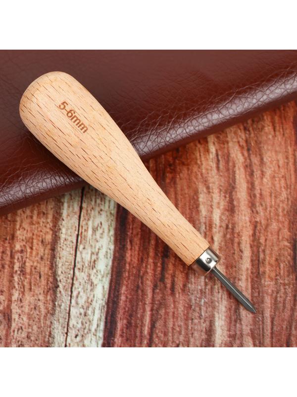 Шило для кожи, ромбовидное, шаг 5-6 мм, 11 см