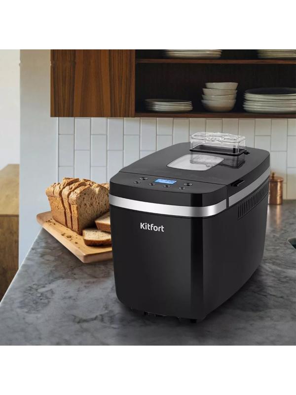Хлебопечь Kitfort КТ-314, 850 Вт, 14 программ, до 1.35 кг, чёрная