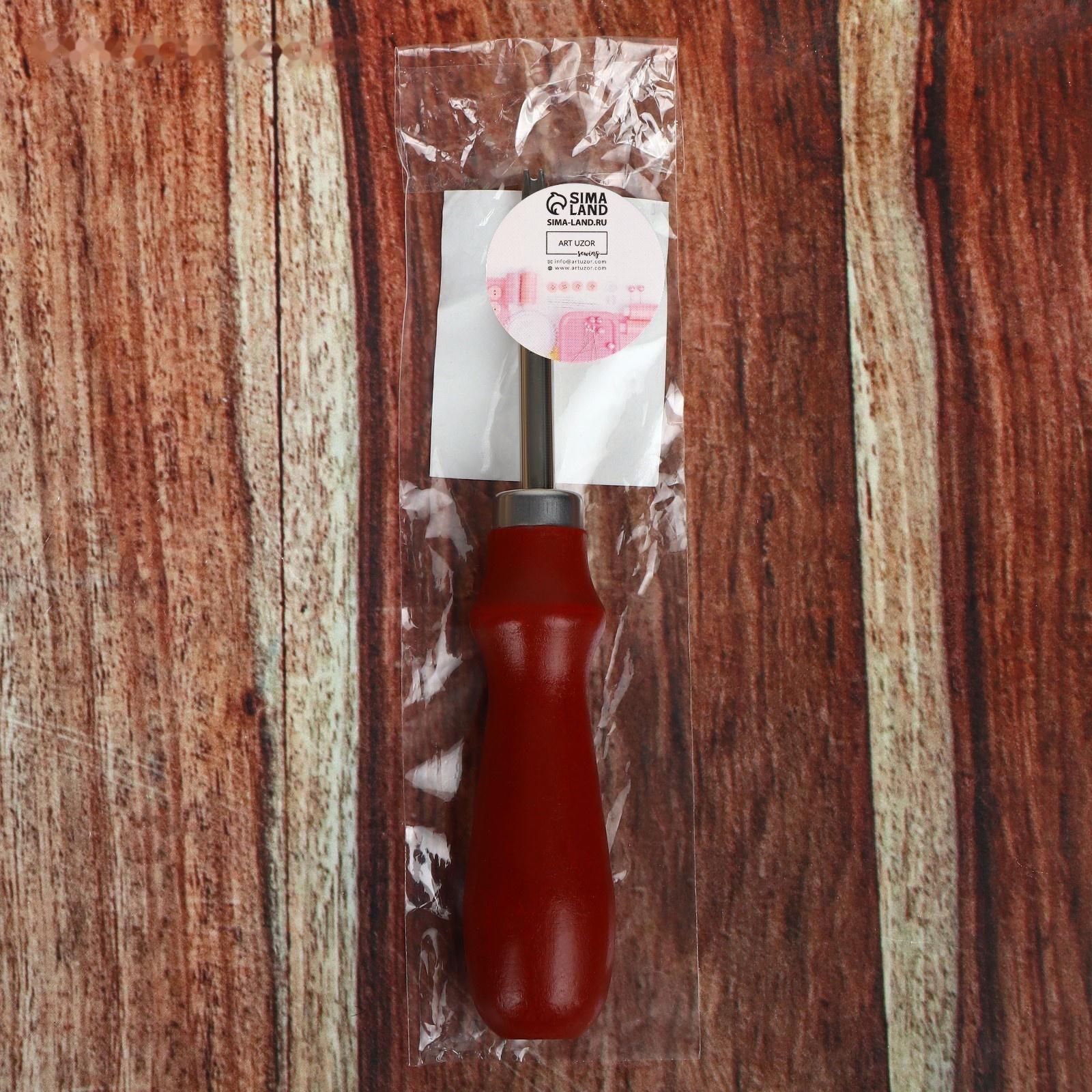 Торцбил-кромкорез для кожи, шаг 1,5 мм, 14,6 × 2,5 см