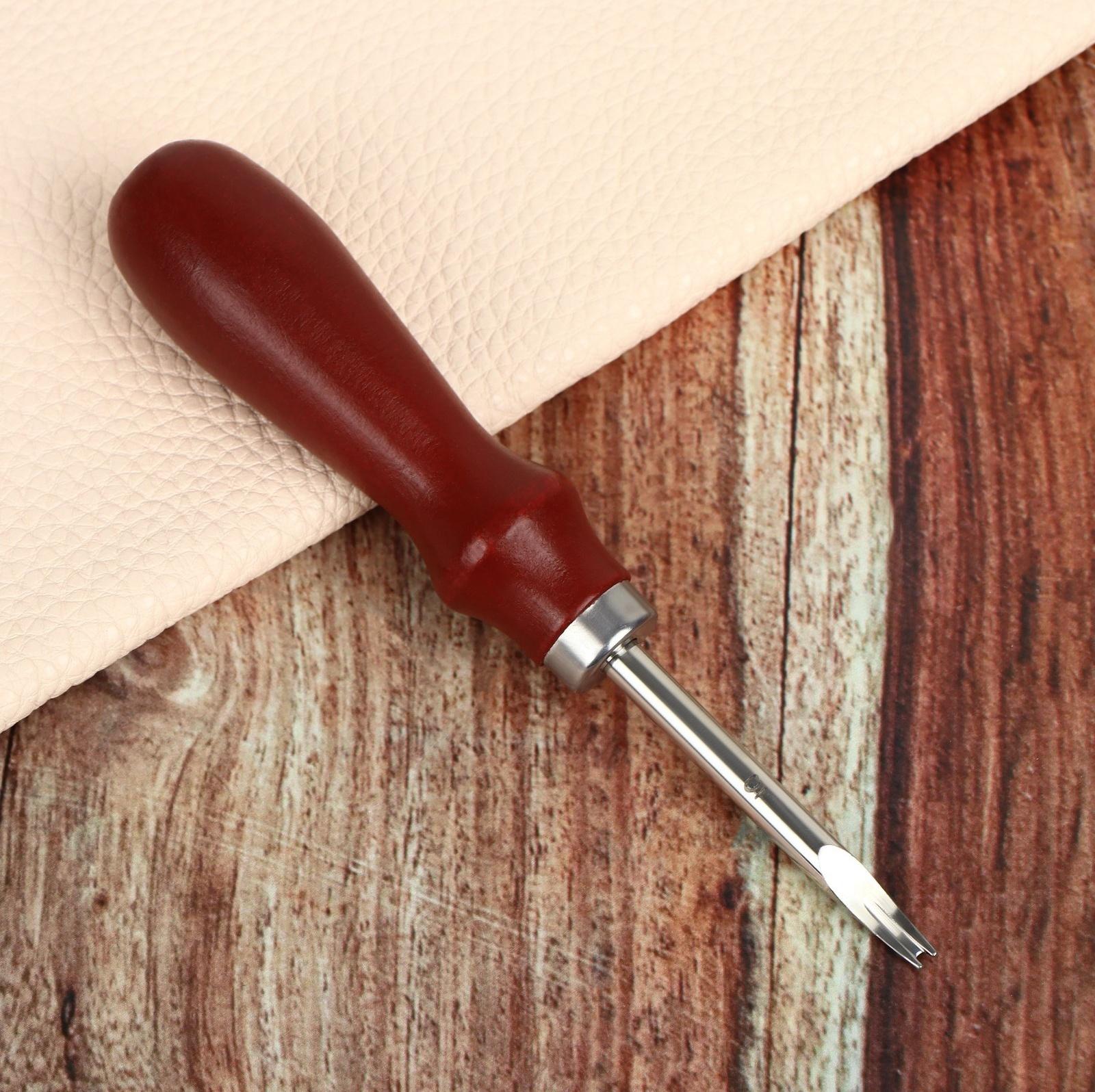 Торцбил-кромкорез для кожи, шаг 1,5 мм, 14,6 × 2,5 см