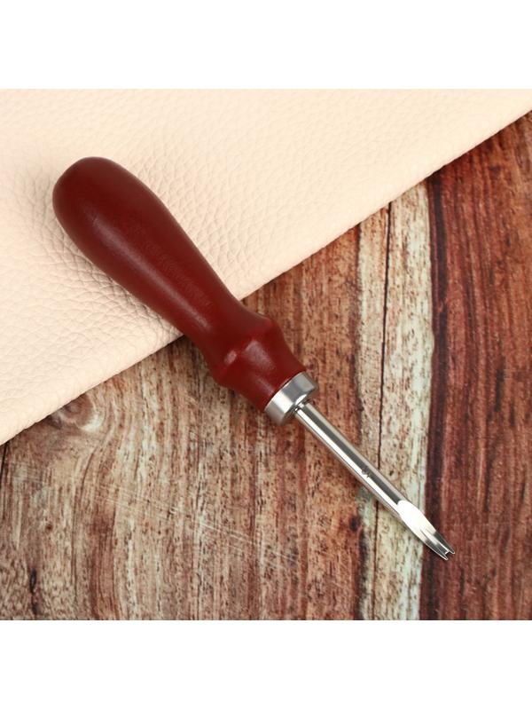 Торцбил-кромкорез для кожи, шаг 1,5 мм, 14,6 × 2,5 см