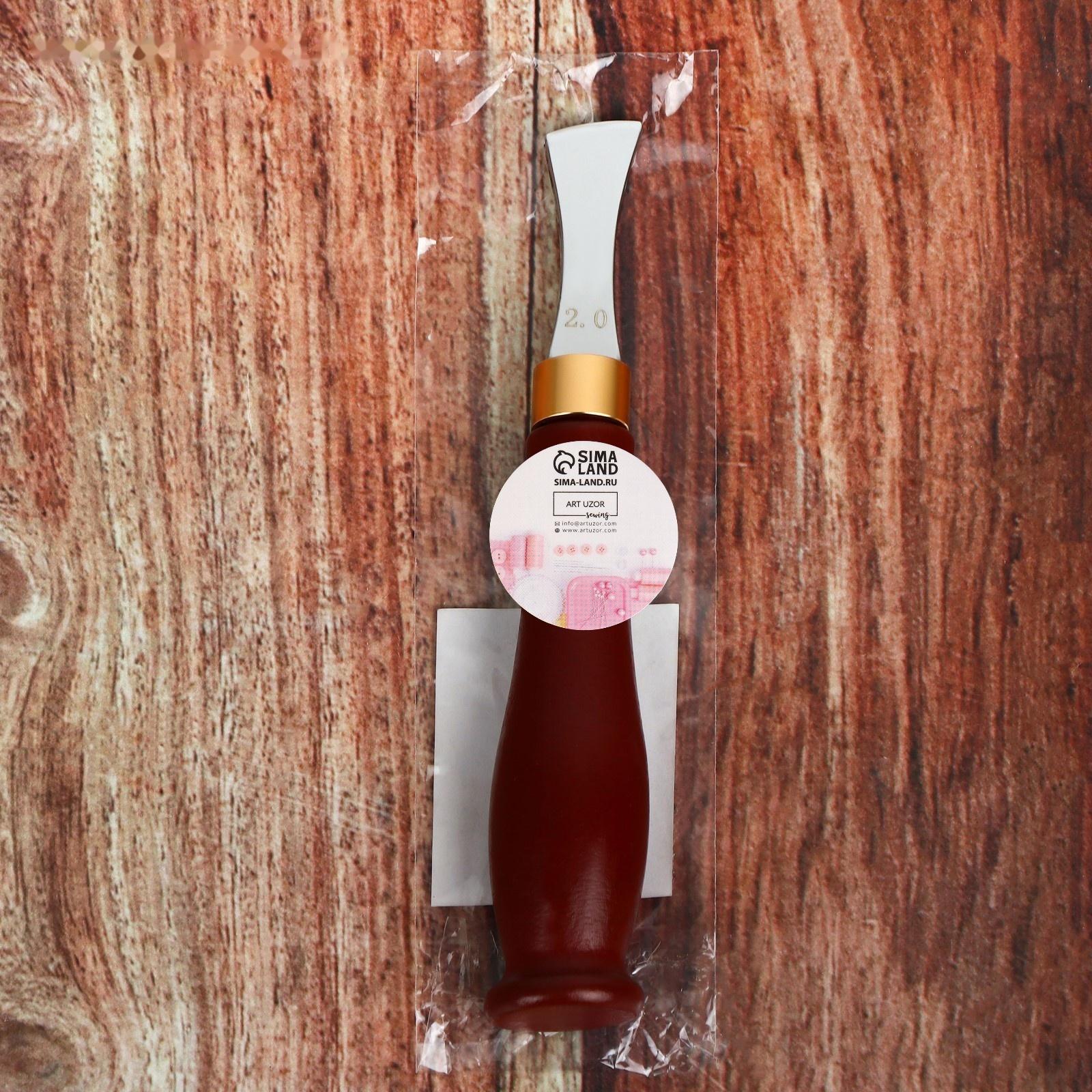 Разметчик-кризер для кожи, шаг 2 мм, 15,5 × 2,5 см