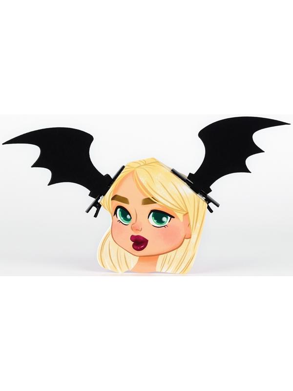 Заколки-ушки на формовой подложке 