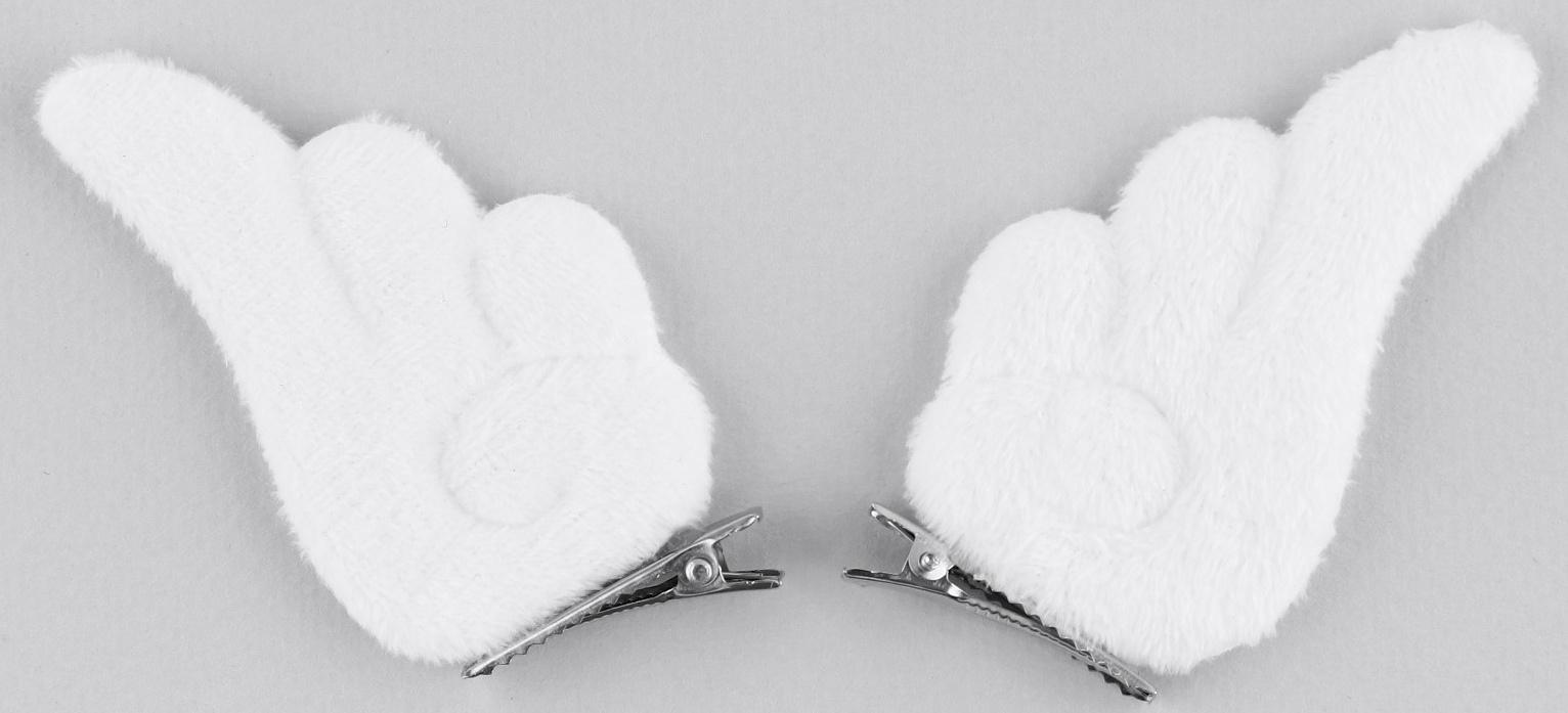 Заколки-ушки на формовой подложке 