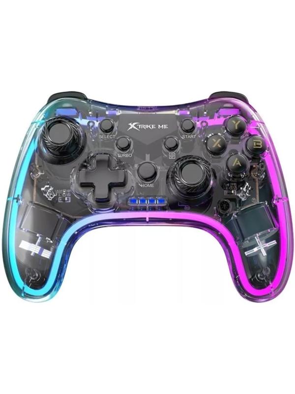 Геймпад Xtrike Me GP-52, беспроводной, для PS4, Bluetooth 4.0, 800 мАч, прозрачный