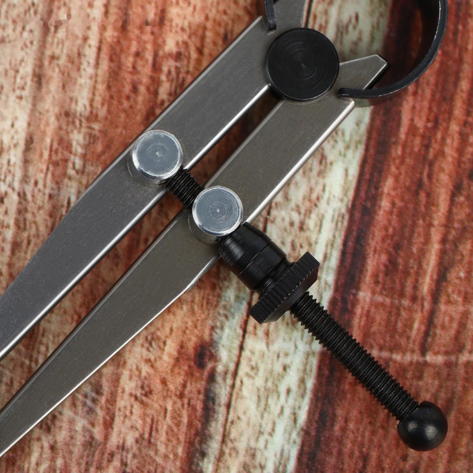 Контрциркуль для кожи, разметочный, 100 мм, 15 × 8 см, цвет серебряный/чёрный