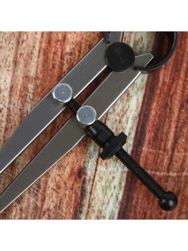 Контрциркуль для кожи, разметочный, 100 мм, 15 × 8 см, цвет серебряный/чёрный