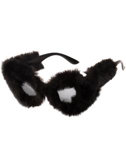 Карнавальные очки «Меховые», цвет чёрный