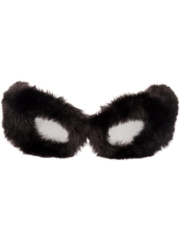 Карнавальные очки «Меховые», цвет чёрный