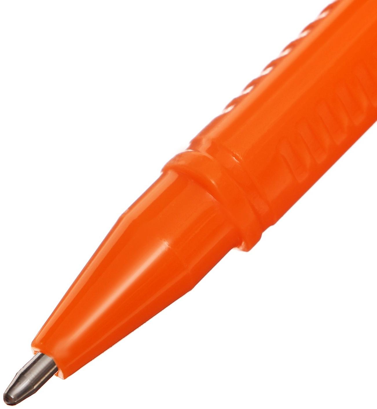 Ручка шариковая 0,5 мм синяя, корпус желтый треугольный, колпачок синий , штрихкод на штуке