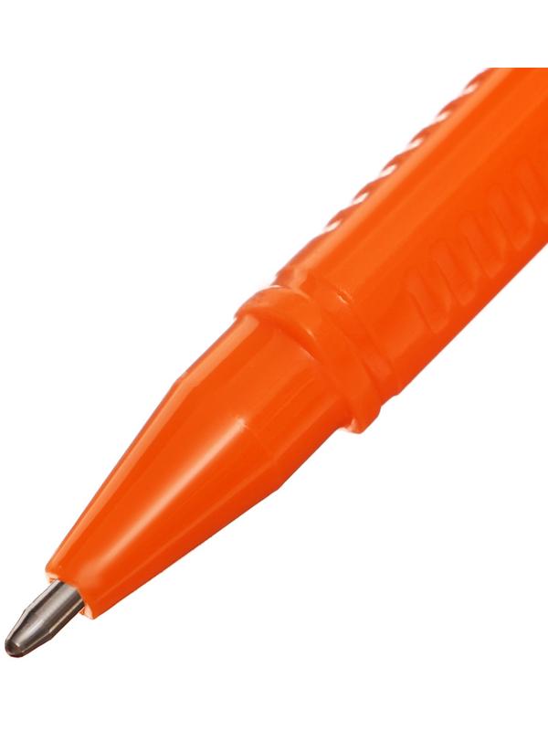 Ручка шариковая 0,5 мм синяя, корпус желтый треугольный, колпачок синий , штрихкод на штуке