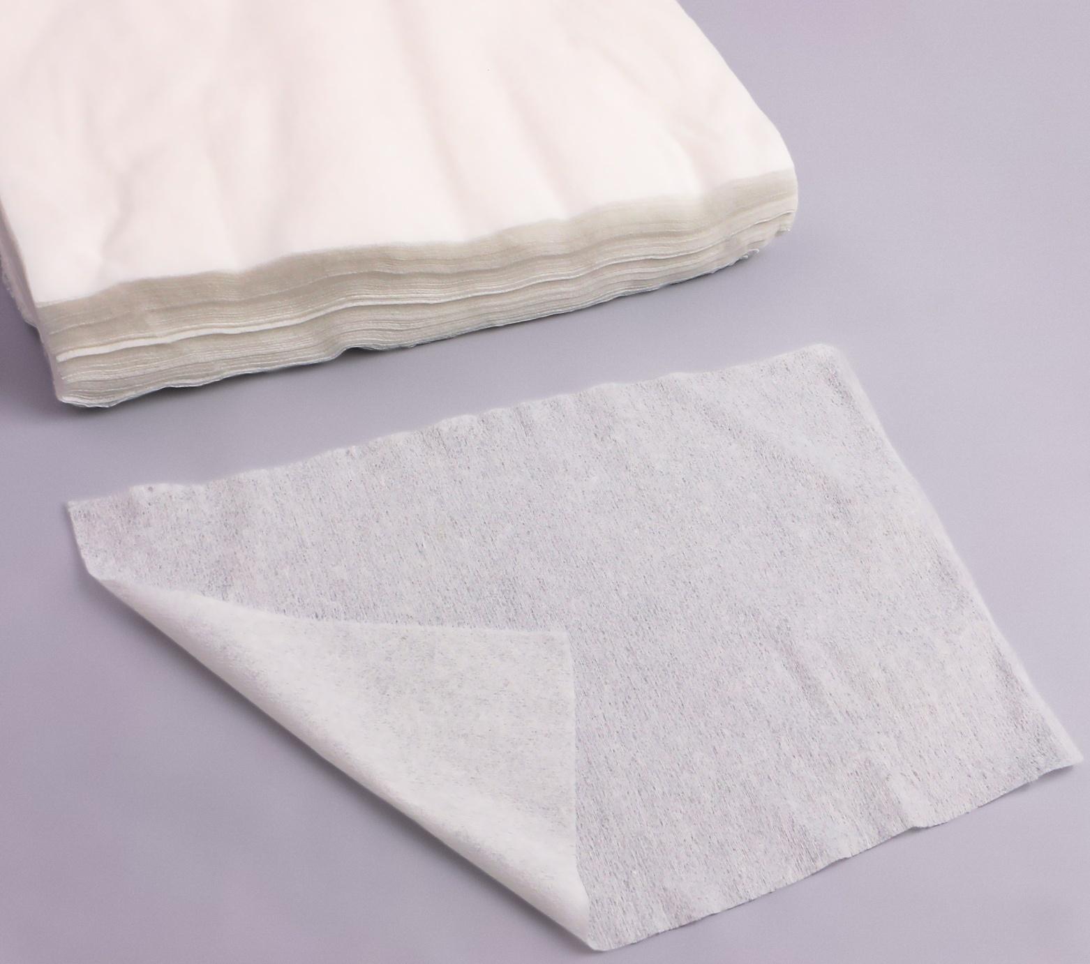 Одноразовые косметические салфетки, 100 шт, плотность 40г/м2, спанлейс, 20 × 30 см, цвет белый