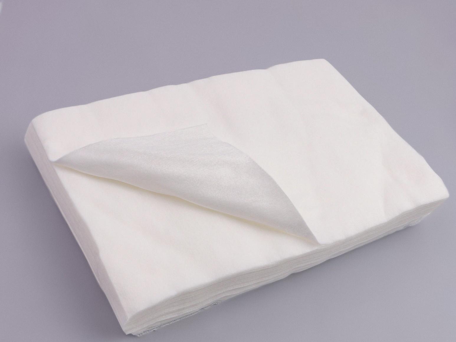 Одноразовые косметические салфетки, 100 шт, плотность 40г/м2, спанлейс, 20 × 30 см, цвет белый