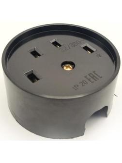Разъем РШ-ВШ ОП 32А 380В 3Р+РЕ кругл. черн. TOKOV ELECTRIC TKL-OVOP-3Р+РЕ-C05