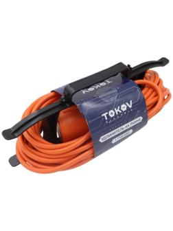Удлинитель-шнур на рамке 1х10м без заземл. 6А IP44 2х0.75 с защ. крышкой TOKOV ELECTRIC TKE-SR10-075