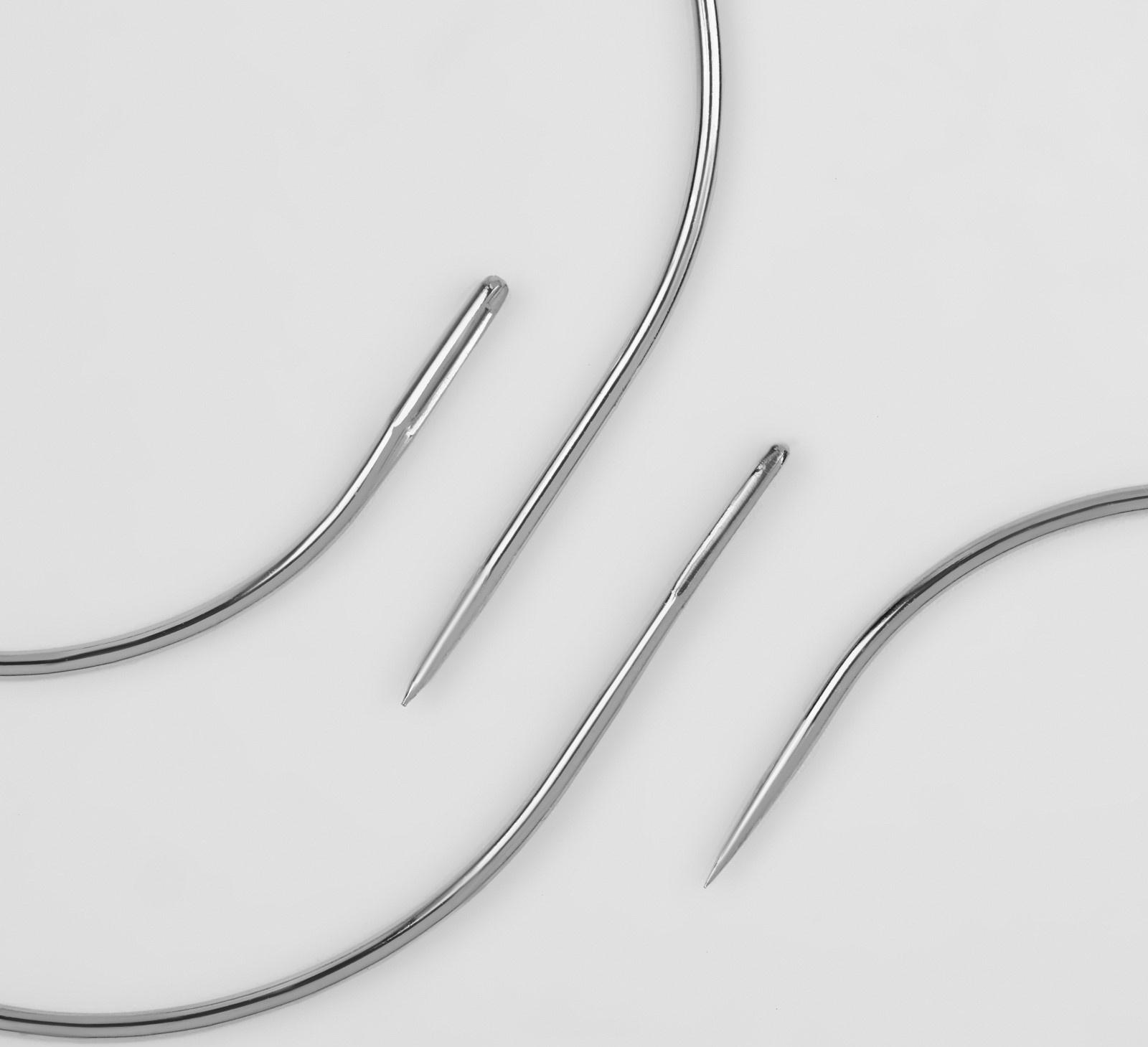 Иглы для пэчворка, d = 1 мм, 5,3 - 6,6 см, 4 шт