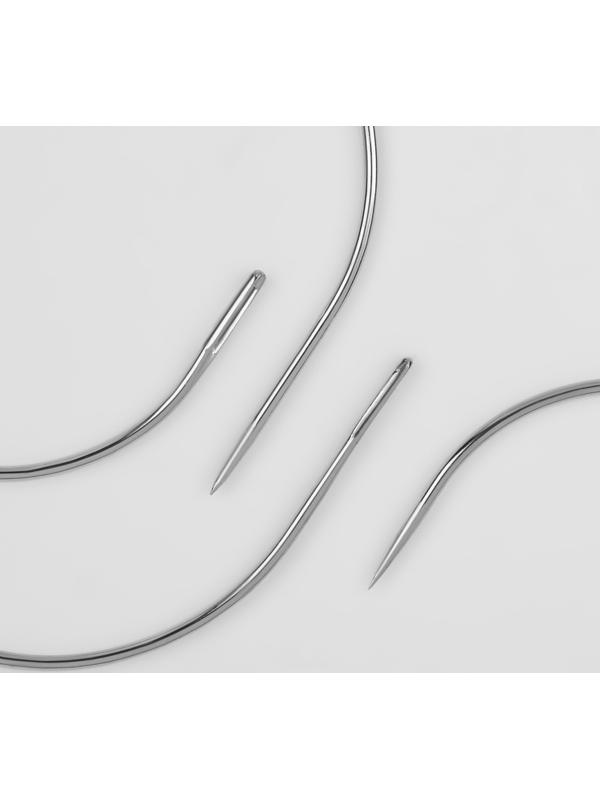 Иглы для пэчворка, d = 1 мм, 5,3 - 6,6 см, 4 шт