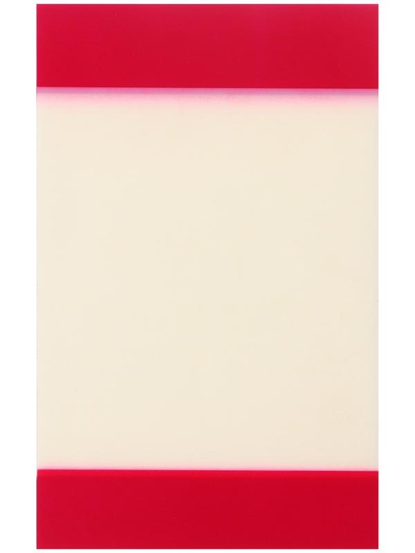 Блок с липким краем 82мм*52мм 20л пластик прозрачный с бордовым