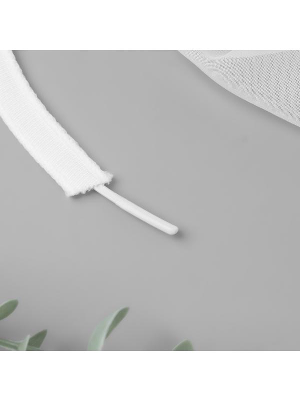 Лента тоннельная, бесшовная, 10 мм, 10 ± 0,5 м, цвет белый