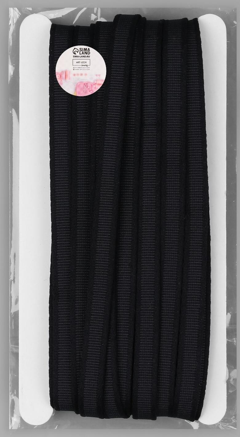 Лента тоннельная, бесшовная, 10 мм, 10 ± 0,5 м, цвет чёрный