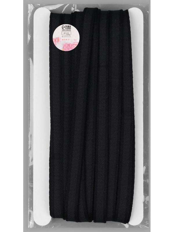 Лента тоннельная, бесшовная, 10 мм, 10 ± 0,5 м, цвет чёрный