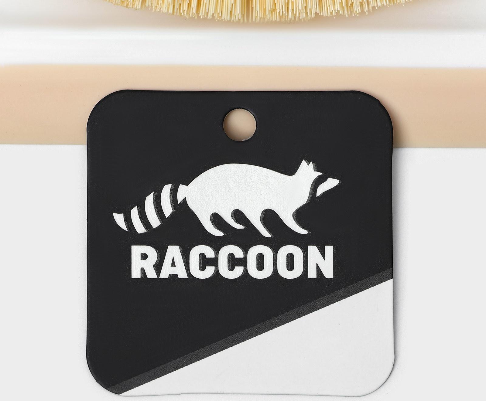 Щётка с совком Raccoon Meli, бамбуковая ручка, совок 18×16,5×4 см, щётка 15х11 см, ворс 5 см