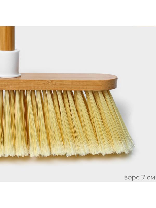 Щётка для пола Raccoon Meli, бамбук, 28×128 см, ворс 7 см