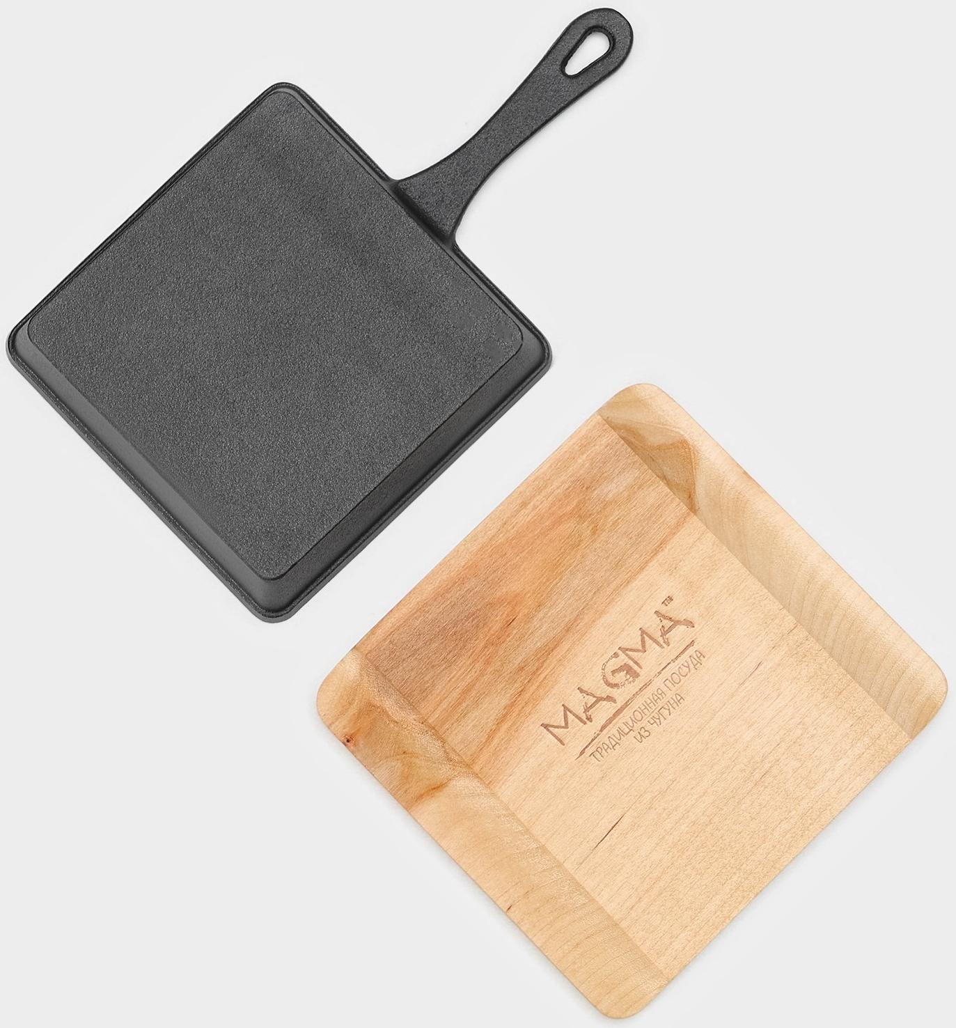 Сковорода чугунная Magma «Ханой», 23×13,5×3,5 см