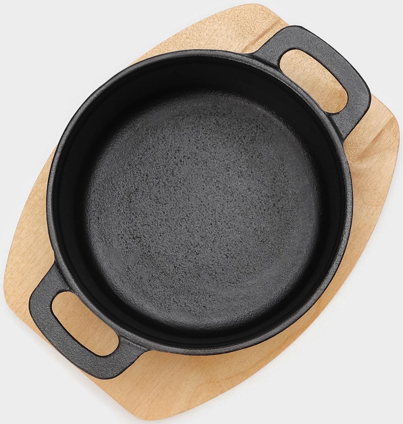 Кастрюля чугунная с крышкой Magma «Хотан», 750 мл, 18,6×14×7 см