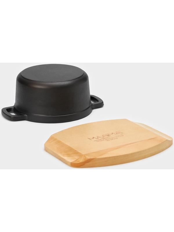 Кастрюля чугунная с крышкой Magma «Хотан», 750 мл, 18,6×14×7 см