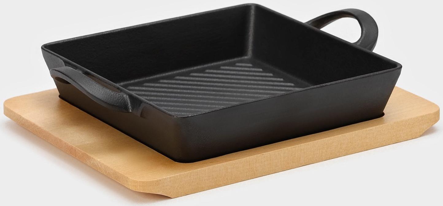 Сковорода-гриль чугунная Magma «Осан», 24×18×4 см