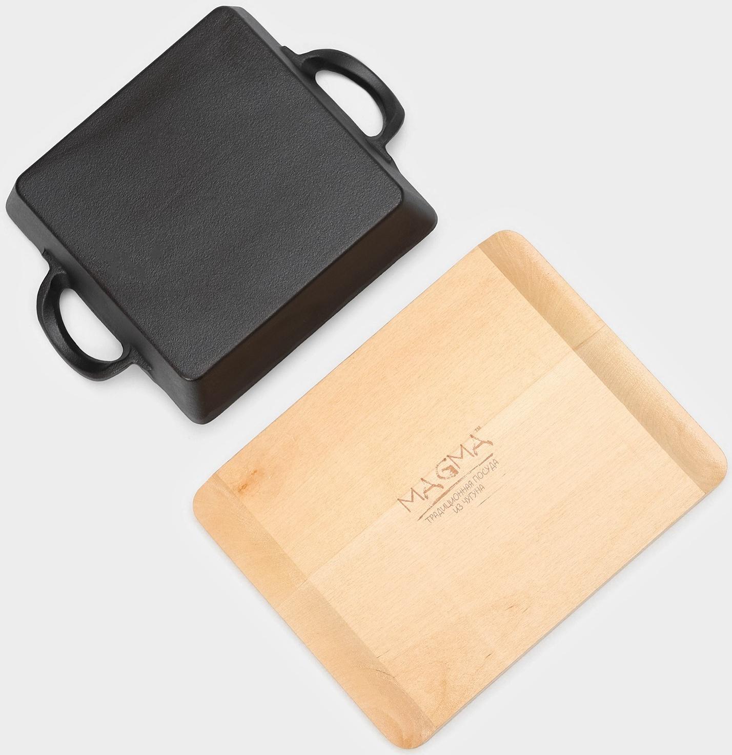 Сковорода-гриль чугунная Magma «Осан», 24×18×4 см