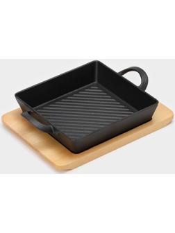 Сковорода-гриль чугунная Magma «Осан», 24×18×4 см