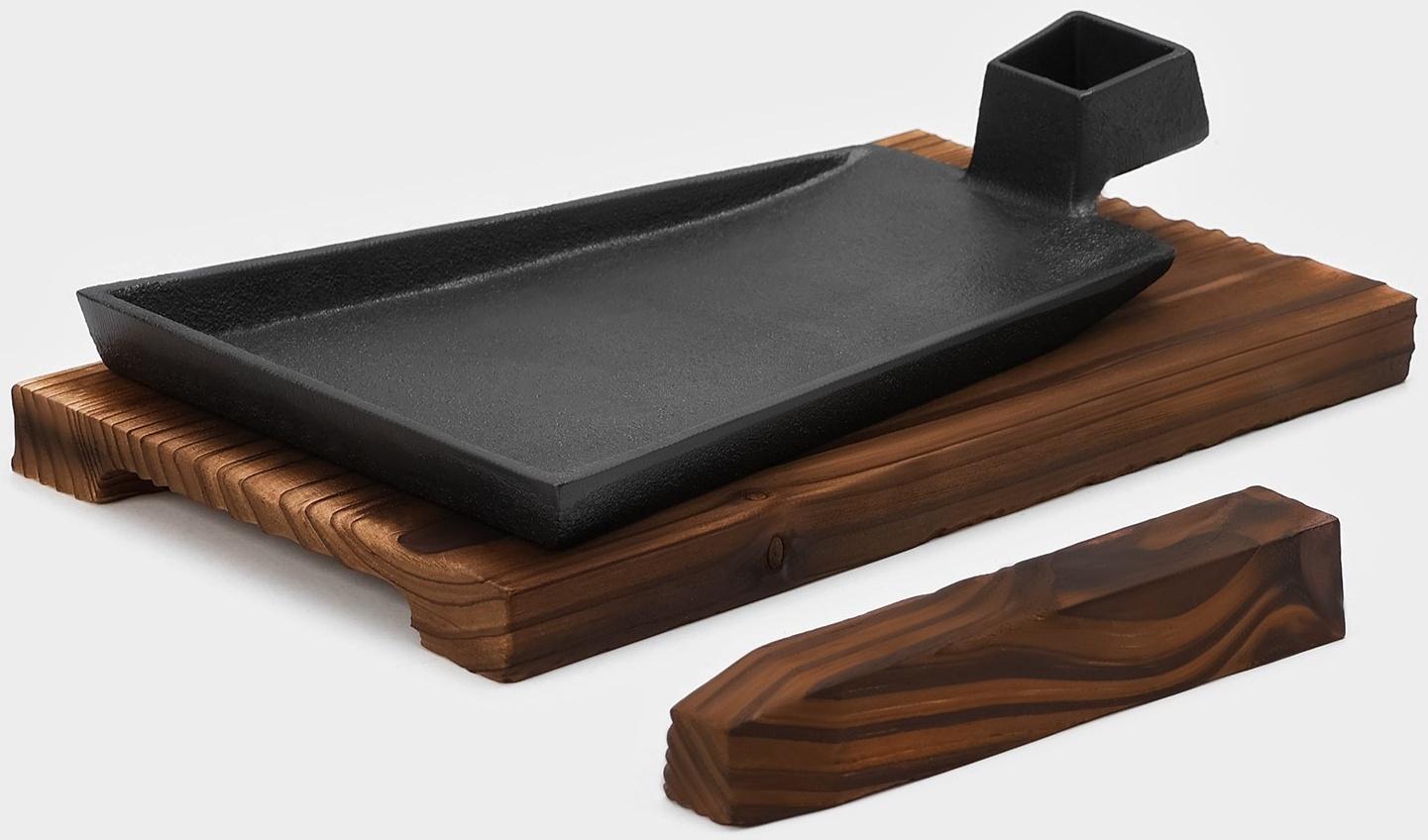 Сковорода чугунная Magma «Вунгтау», 24×15,3×2,2 см