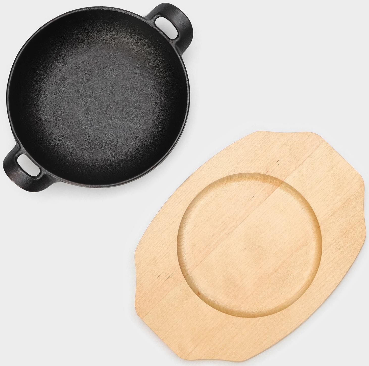 Сковорода чугунная Magma «Янсан», 21,5×16,5×4,4 см