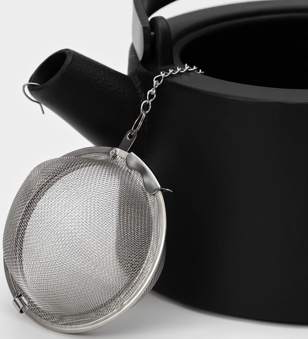 Чайник чугунный с эмалированным покрытием внутри Magma «Сайгон», 1,1 л, с ситом