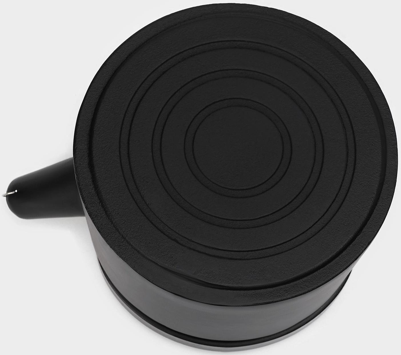 Чайник чугунный с эмалированным покрытием внутри Magma «Сайгон», 1,1 л, с ситом