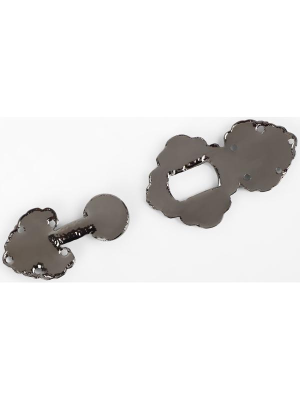 Декоративная застёжка, 6,3 × 2,8 см, цвет чёрный