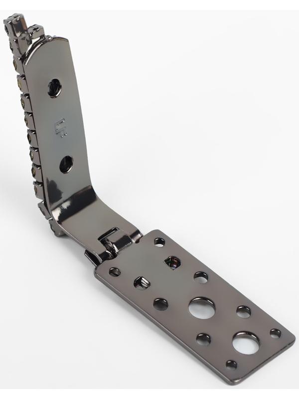 Декоративная застёжка, 8,2 × 3,5 см, цвет чёрный/серый