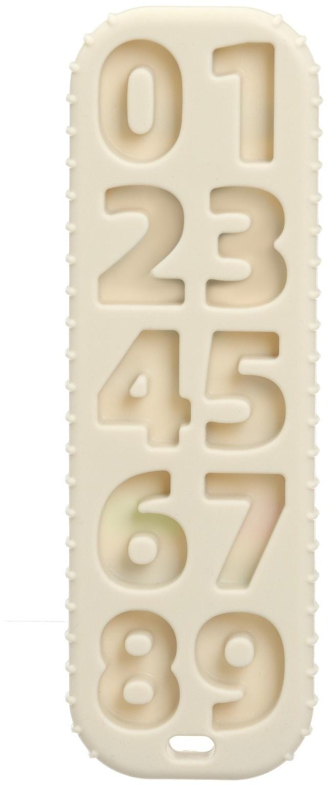 Прорезыватель для зубов «Пульт детский», цвет бежевый, размер 16 см