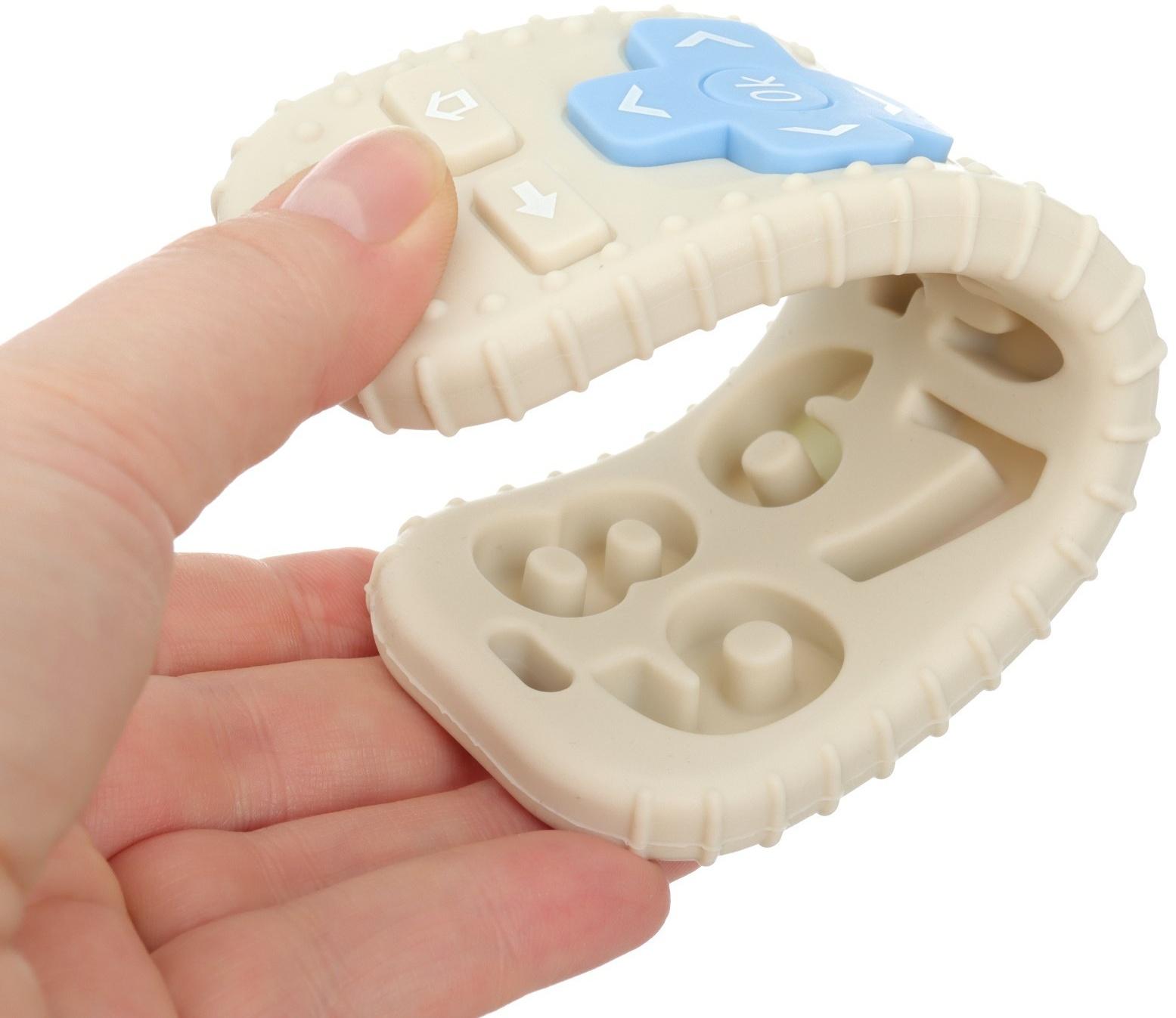 Прорезыватель для зубов «Пульт детский», цвет бежевый, размер 16 см