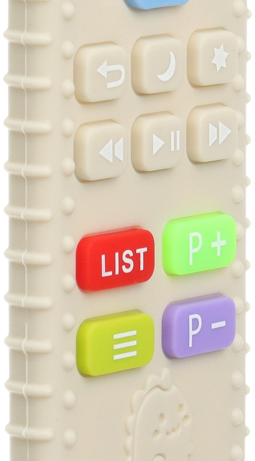 Прорезыватель для зубов «Пульт детский», цвет бежевый, размер 16 см