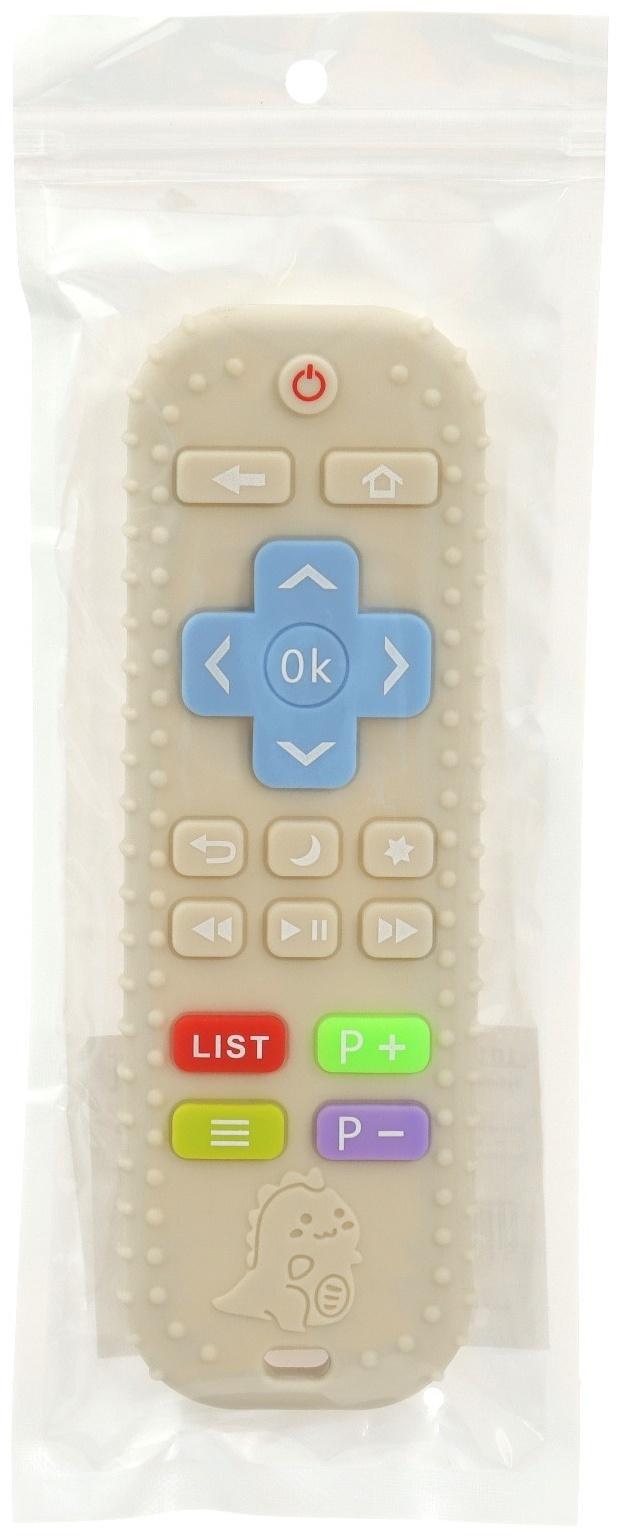 Прорезыватель для зубов «Пульт детский», цвет бежевый, размер 16 см